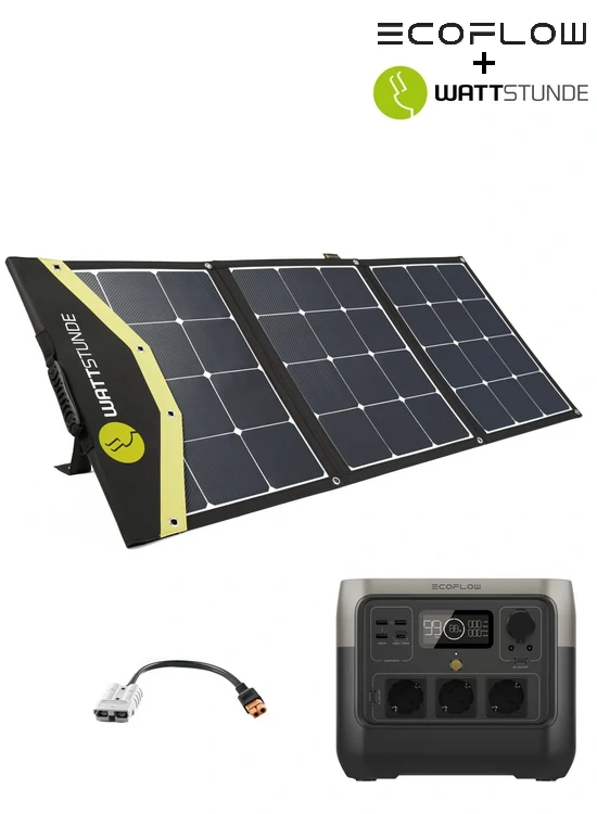 EcoFlow RIVER 2 PRO Powerstation Bundle mit SunFolder+ Solartasche 140W