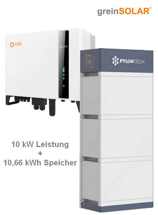 Solis 10 kW und Pylontech Force H2 10,66 kWh Paket