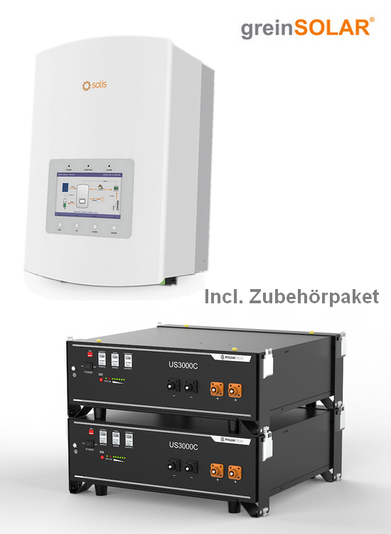 Solis 4,6 kW und Pylontech US3000C Paket